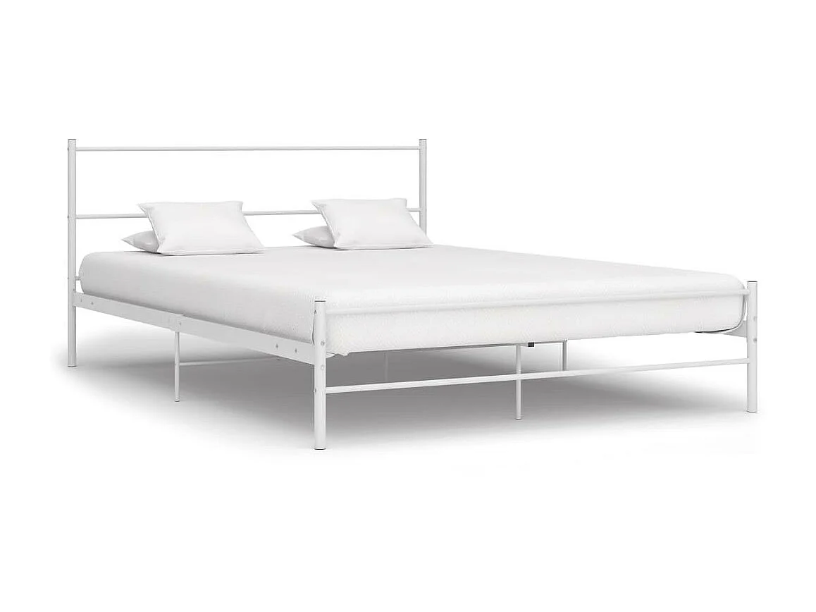 Lit Blanc Métal 120x200