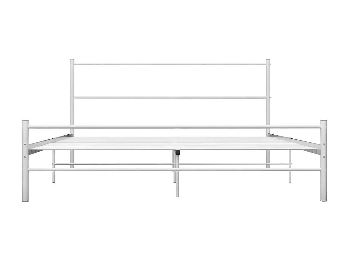 Lit Blanc Métal 120x200