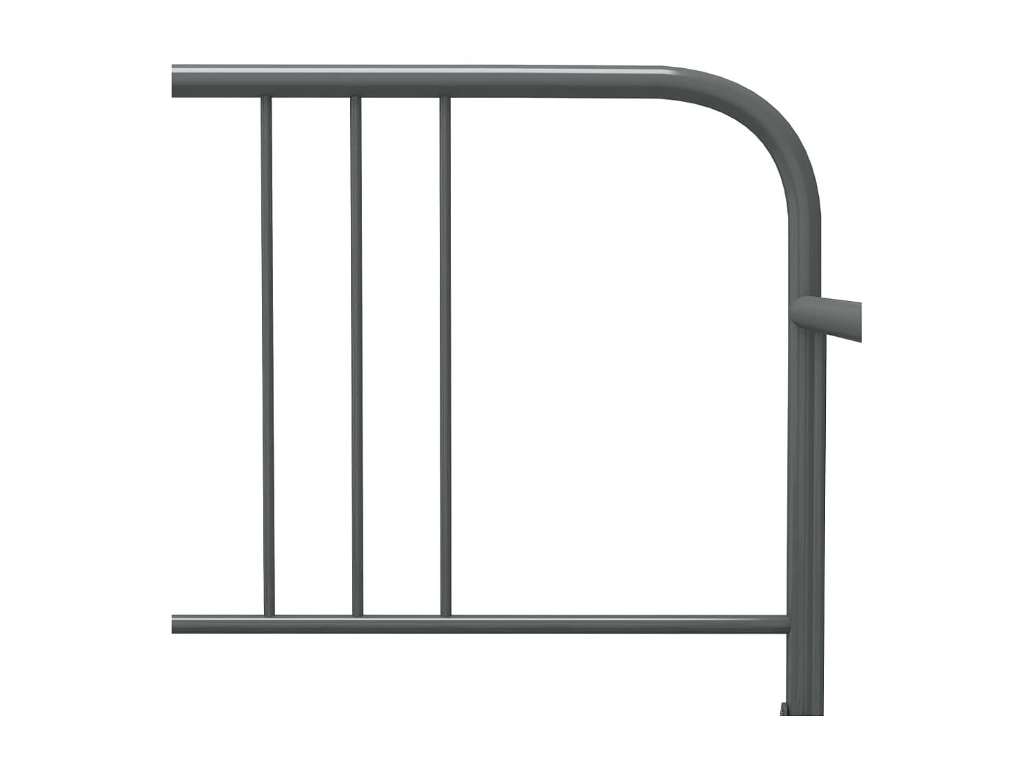 Cadre de canapé-lit extensible Gris Métal 90x200 5