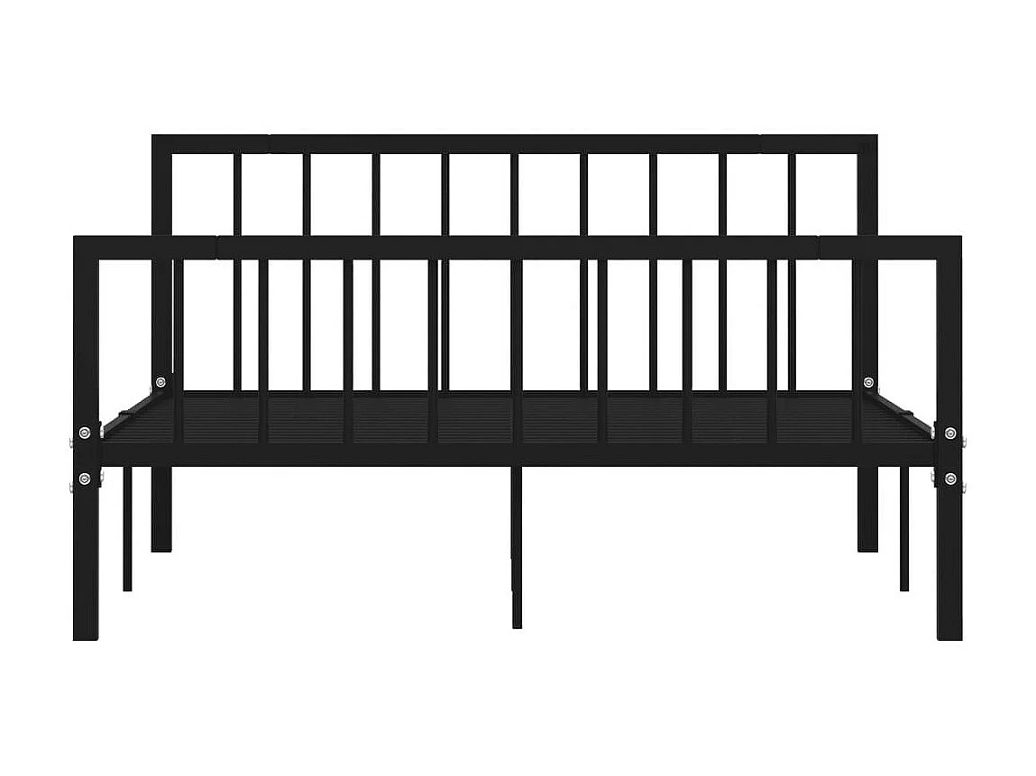 Lit Noir Métal 140x200 7