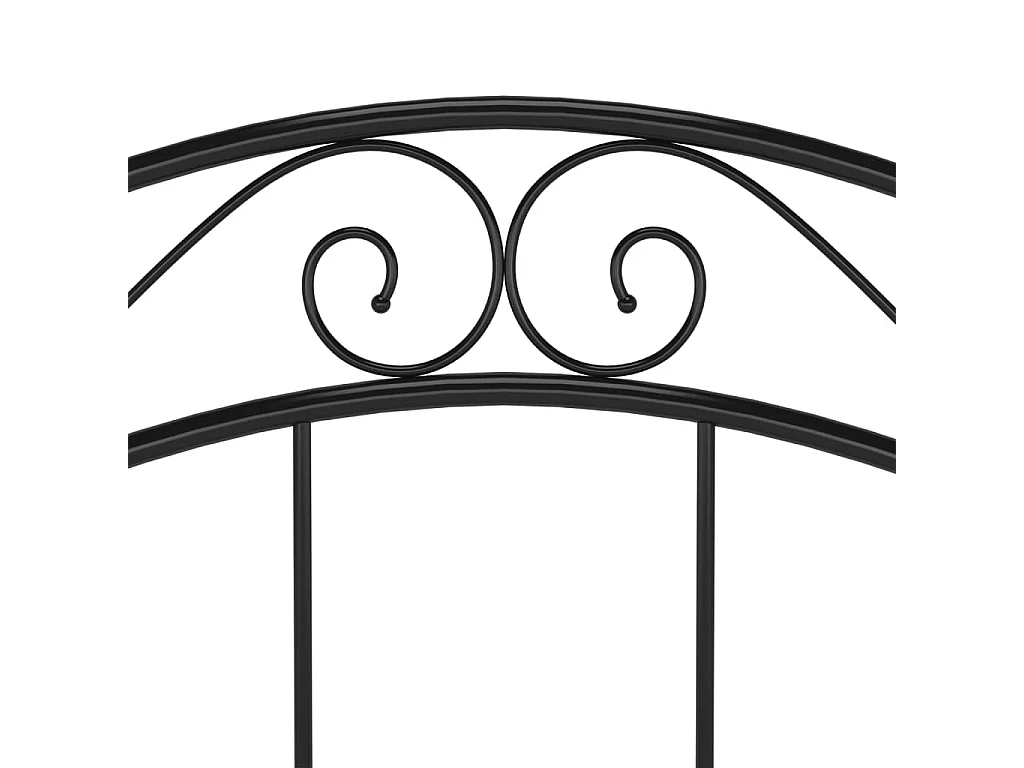 Lit Noir Métal 90x200 9