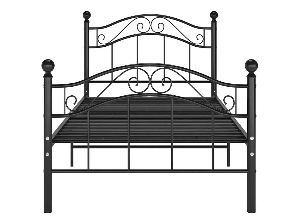 Lit Noir Métal 90x200 9