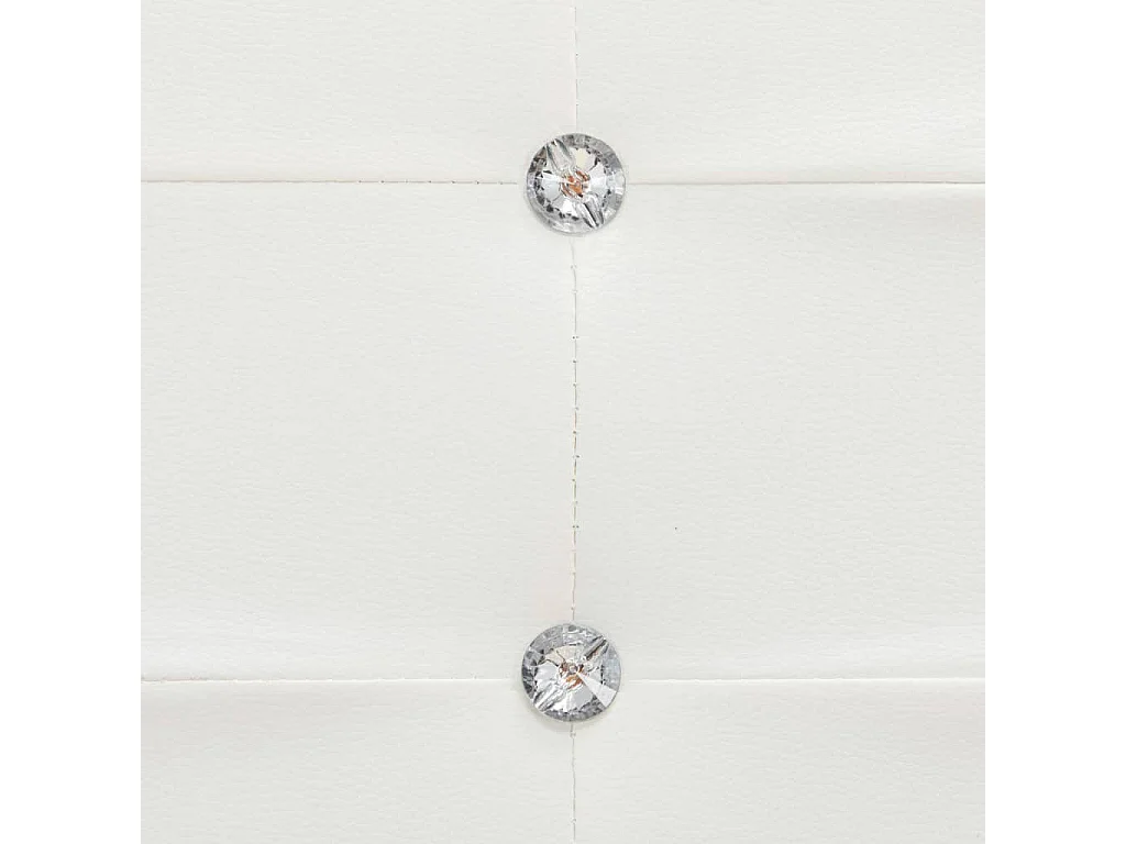 Lit avec matelas Blanc Similicuir 140x200 5