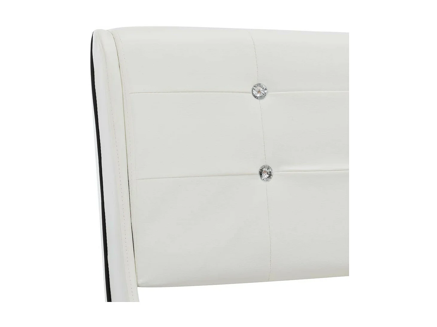 Lit avec matelas Blanc Similicuir 140x200 5