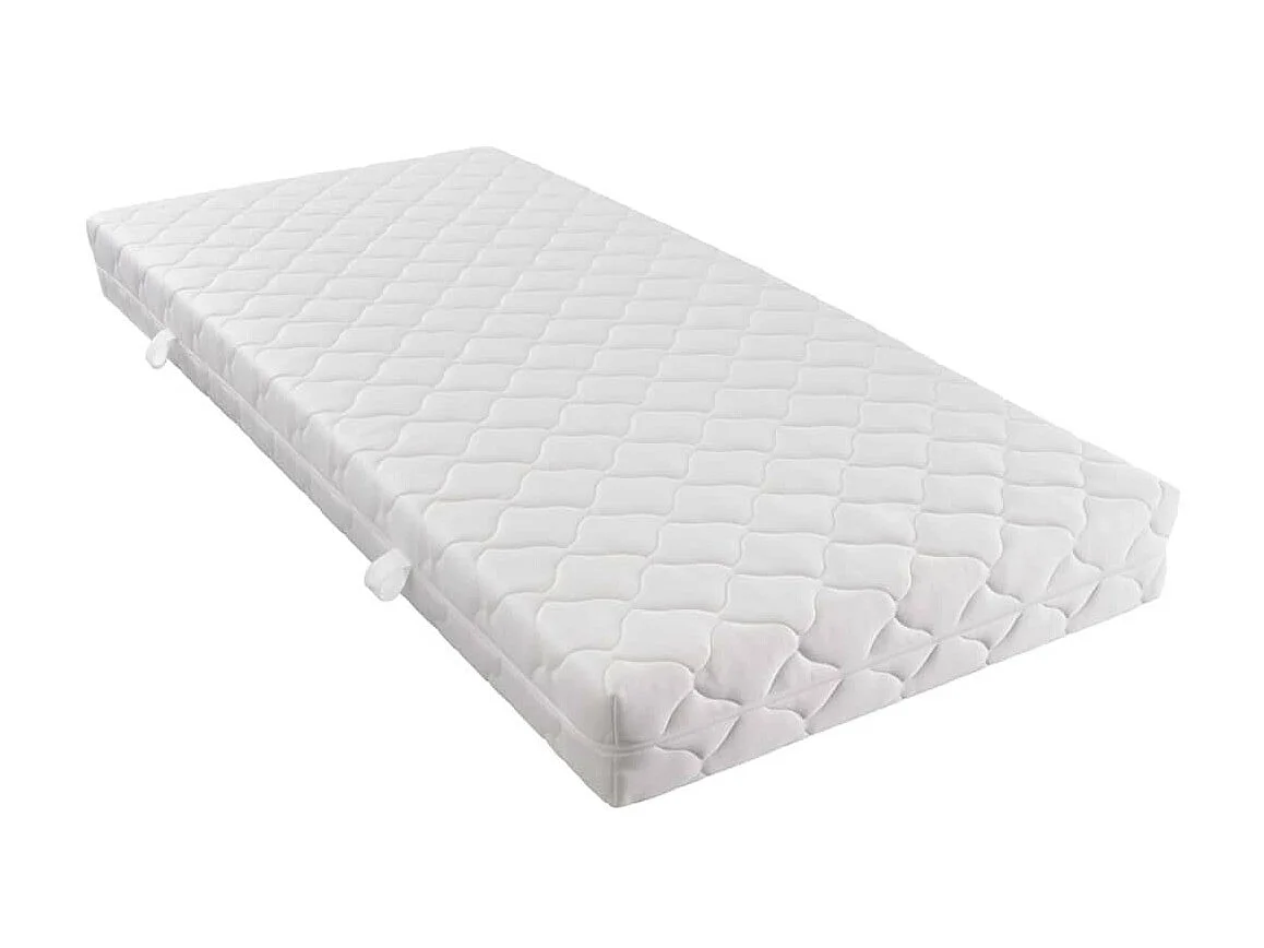 Lit avec matelas Blanc Similicuir 140x200 5
