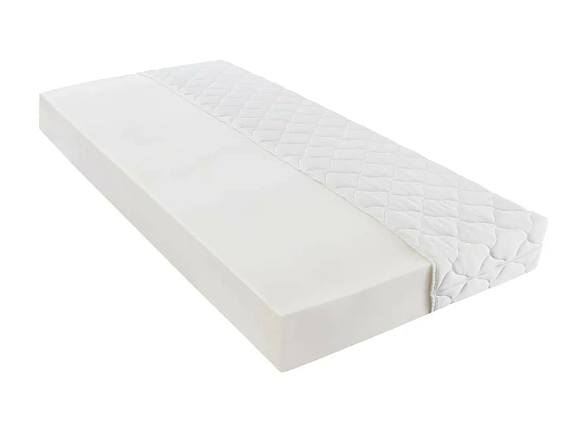 Lit avec matelas Blanc Similicuir 140x200 5