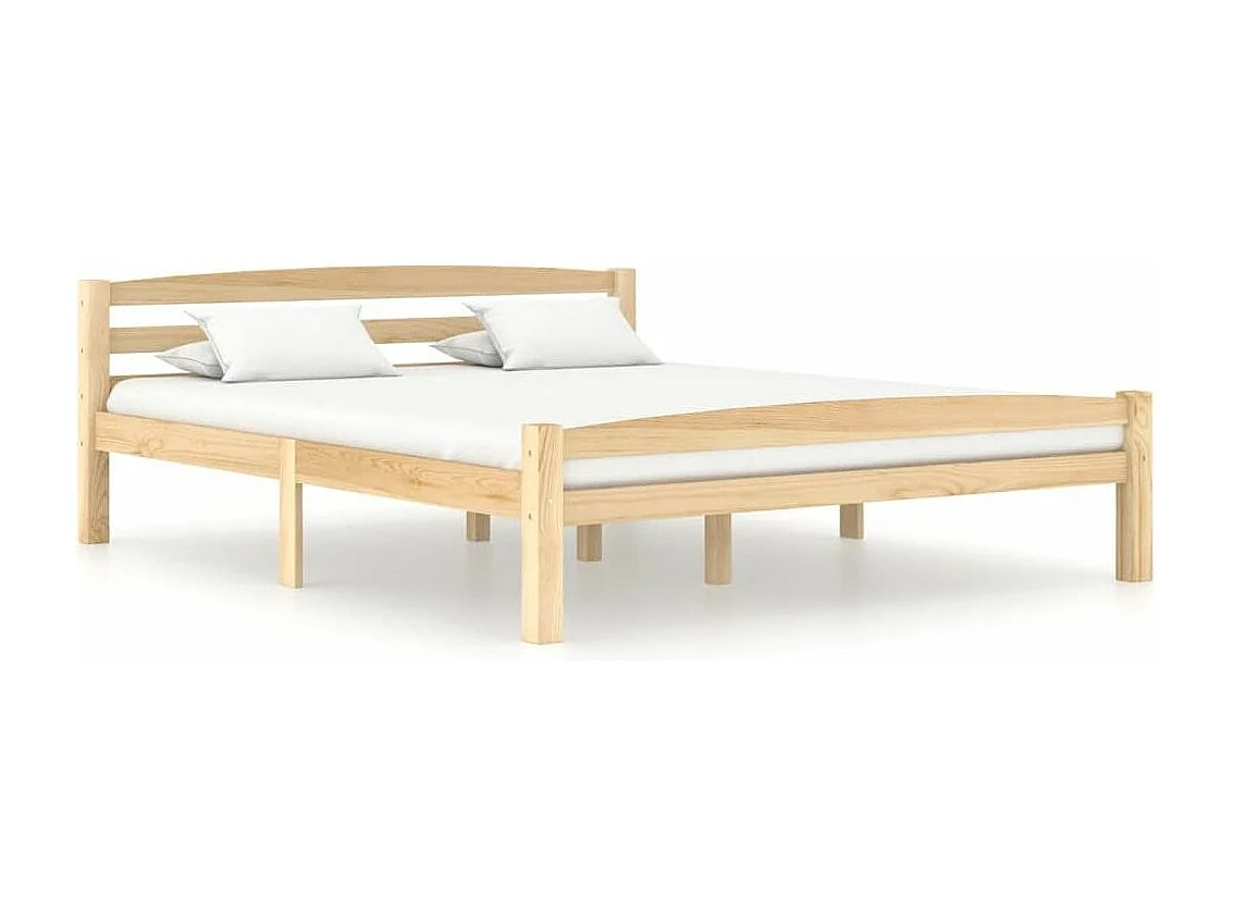 Lit en bois de pin massif 160x200