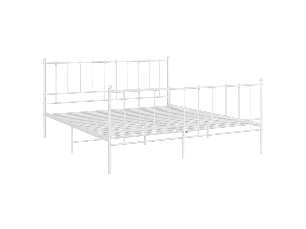 Bedframe metaal wit 180x200 cm