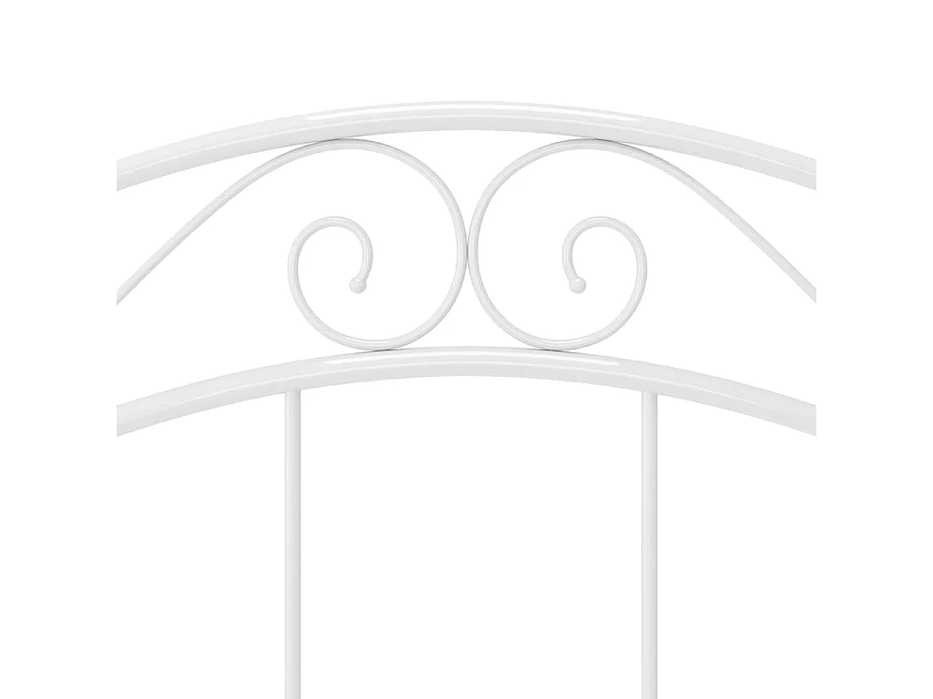 Lit Blanc Métal 100x200 5