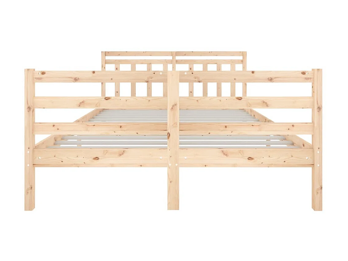 Lit Bois massif 135x190 Double 2