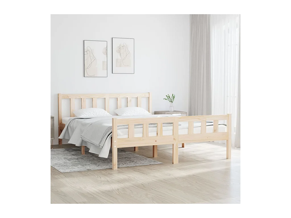 Lit Bois massif 120x190 Petit double 2