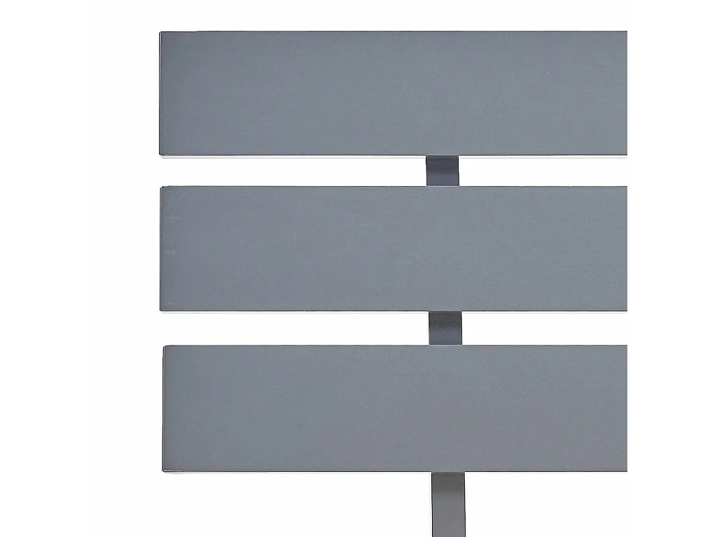 Lit Gris Bois de pin massif 180x200