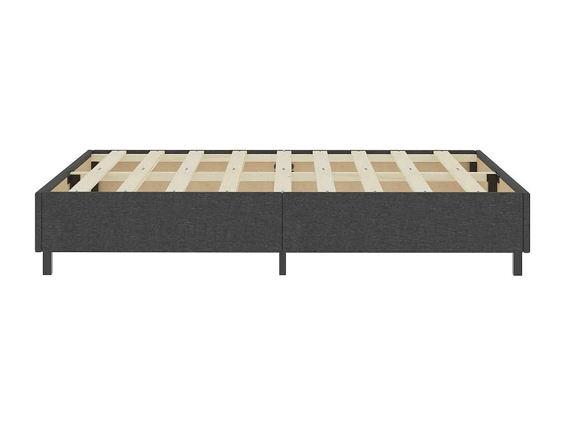 Lit Gris Tissu 160x200 3