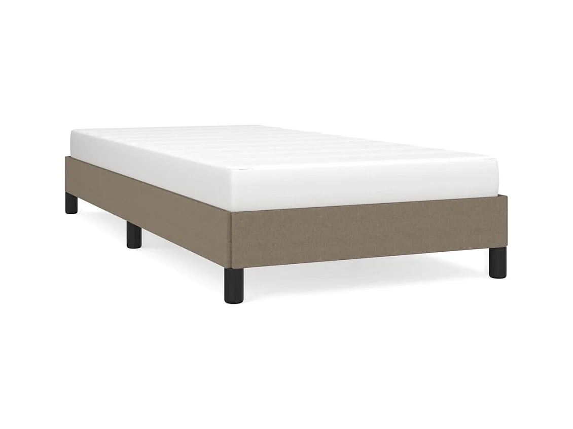 Lit Taupe 90x200 Tissu