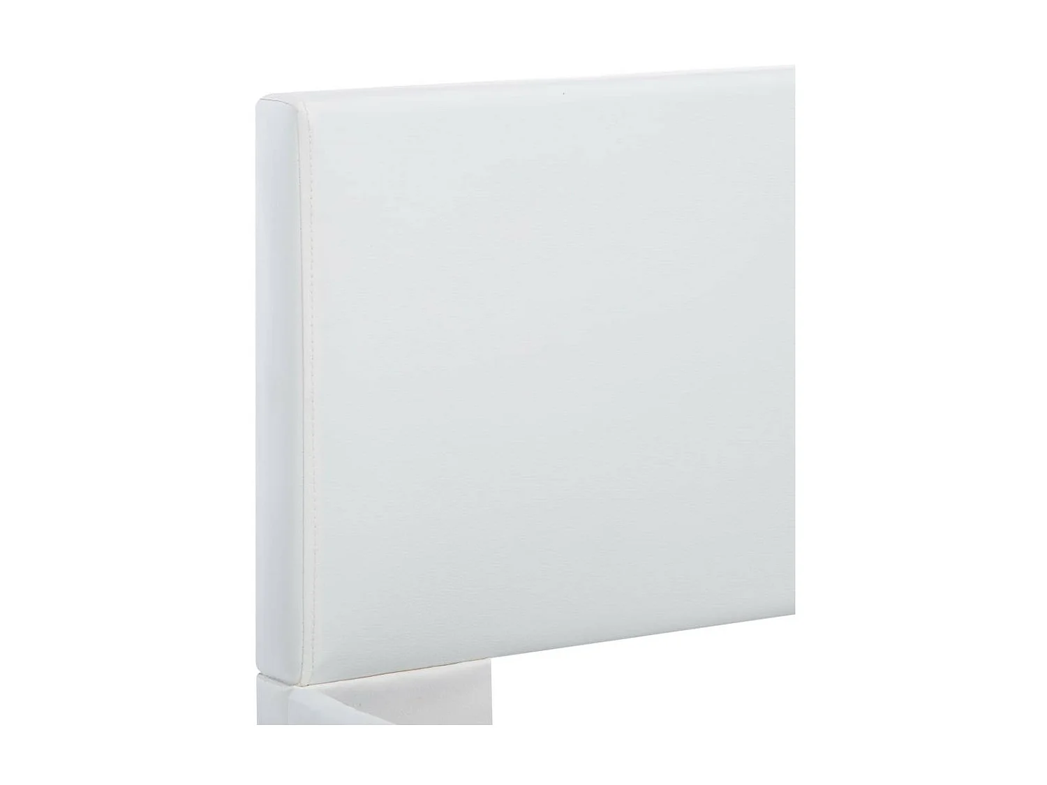 Cadre de lit avec LED Blanc Similicuir 140x200 5