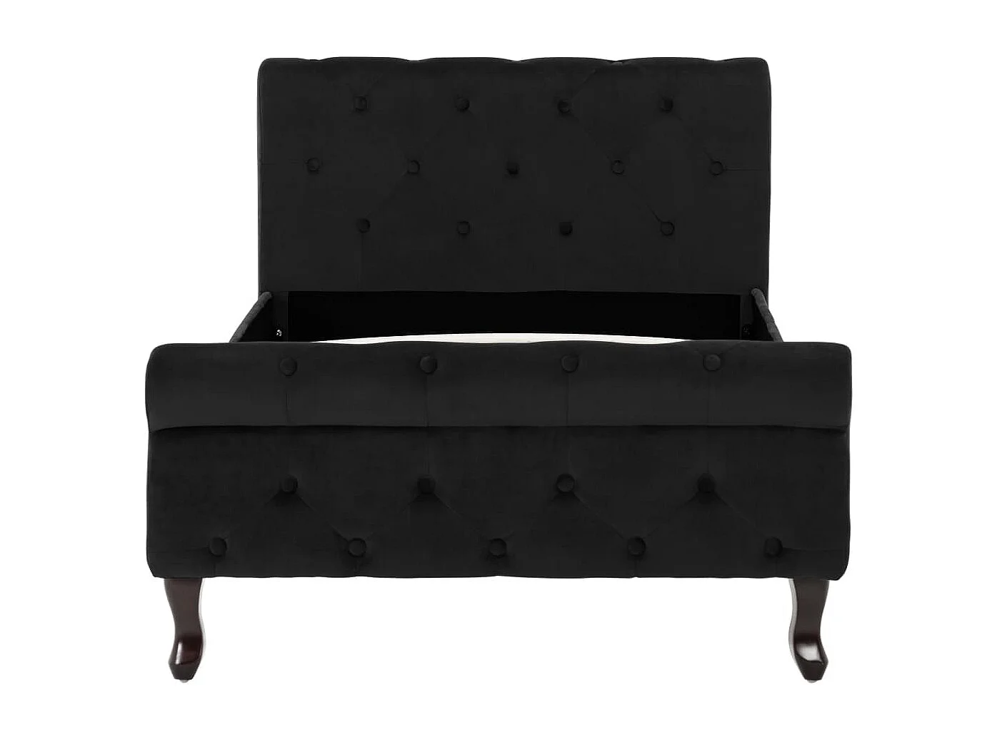 Lit Noir Velours 90x200 2