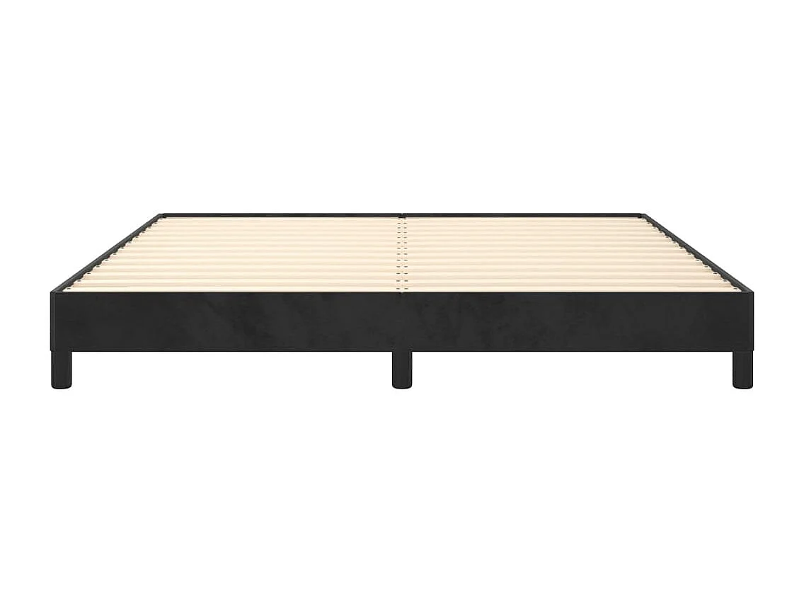 Bedframe fluweel zwart 180x200 cm
