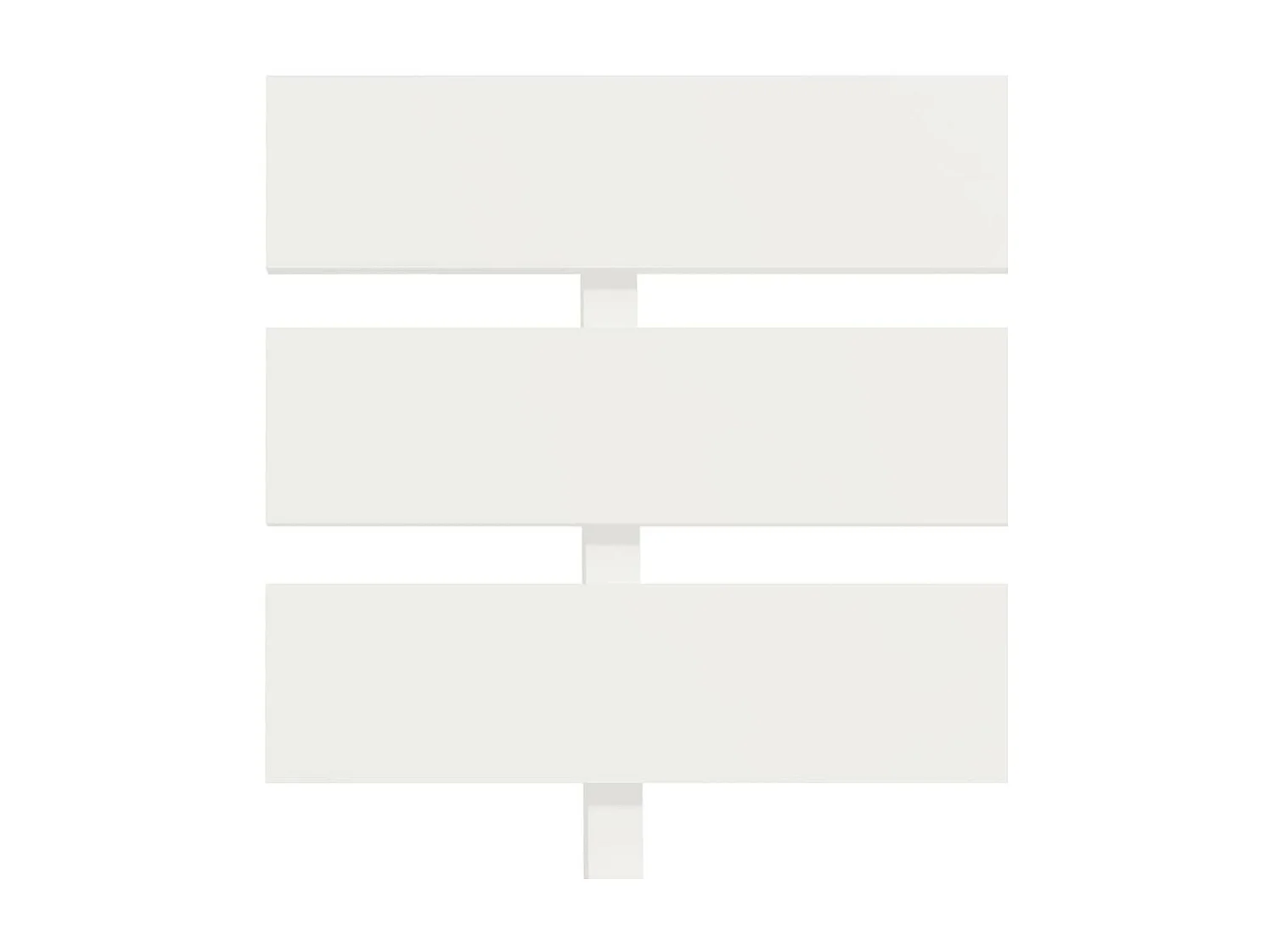 Lit Blanc Bois de pin massif 120x200 3