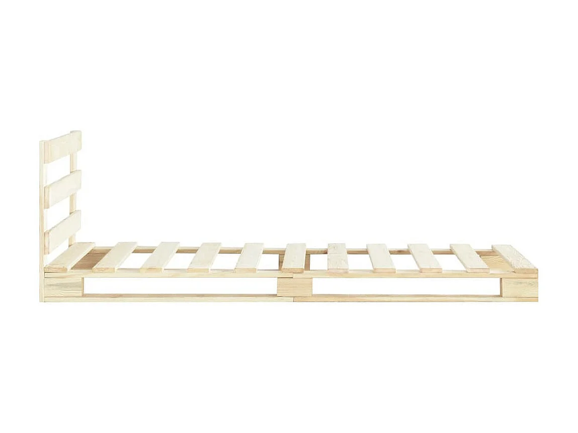 Lit de palette Bois de pin massif 100x200