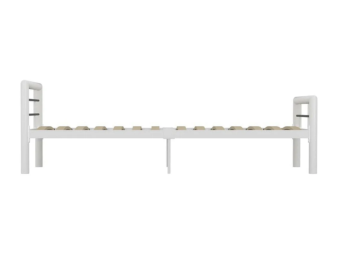 Lit Blanc et noir Métal 100x200