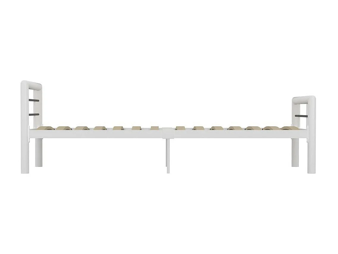 Lit Blanc et noir Métal 90x200