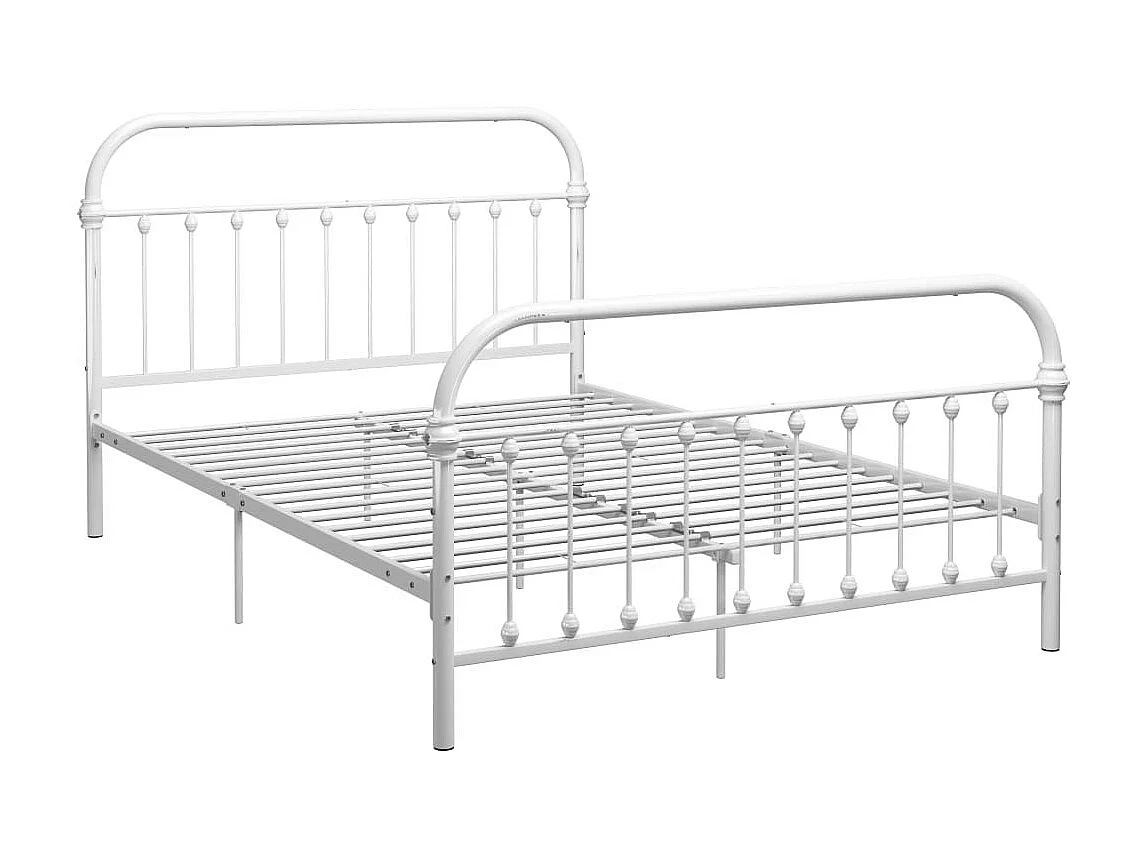 Lit Blanc Métal 140x200 2