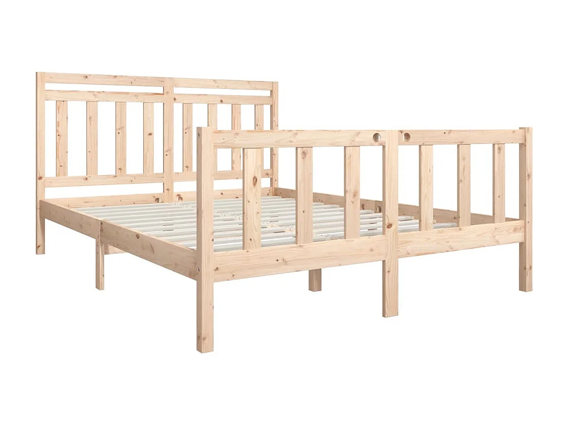 Lit Bois massif 150x200 Très grand 6