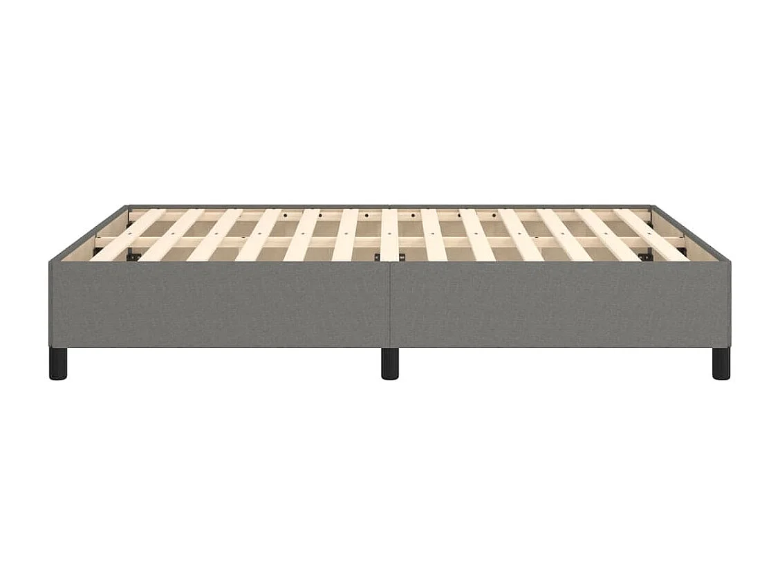 Lit Gris foncé 140x190 Tissu