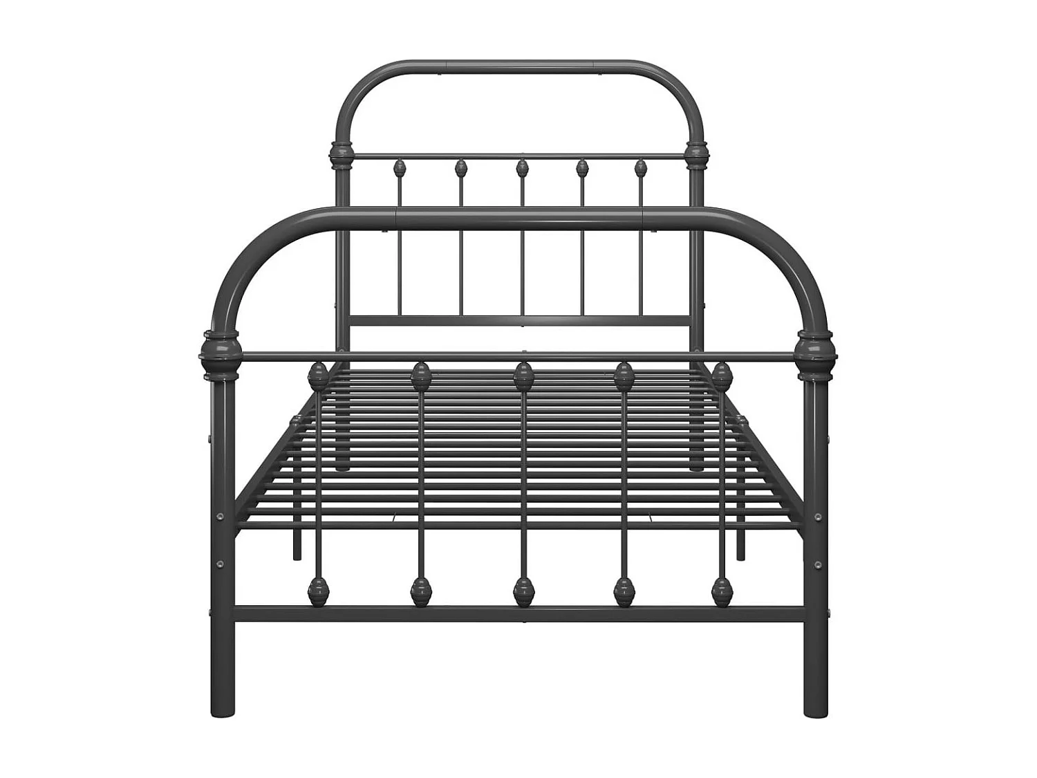 Lit Gris Métal 90x200 2