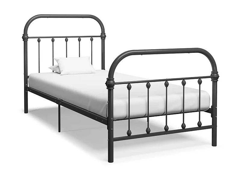 Lit Gris Métal 90x200 2