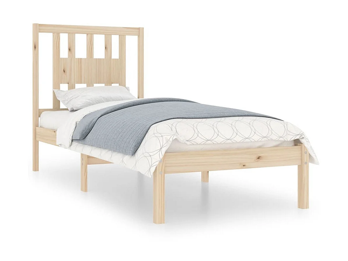 Lit en bois de pin massif 90x200 5