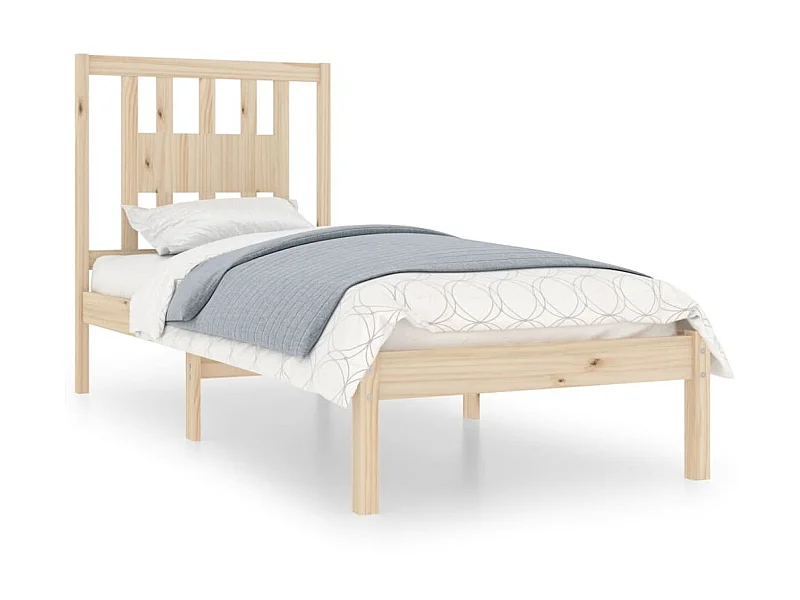 Lit en bois de pin massif 90x200 5