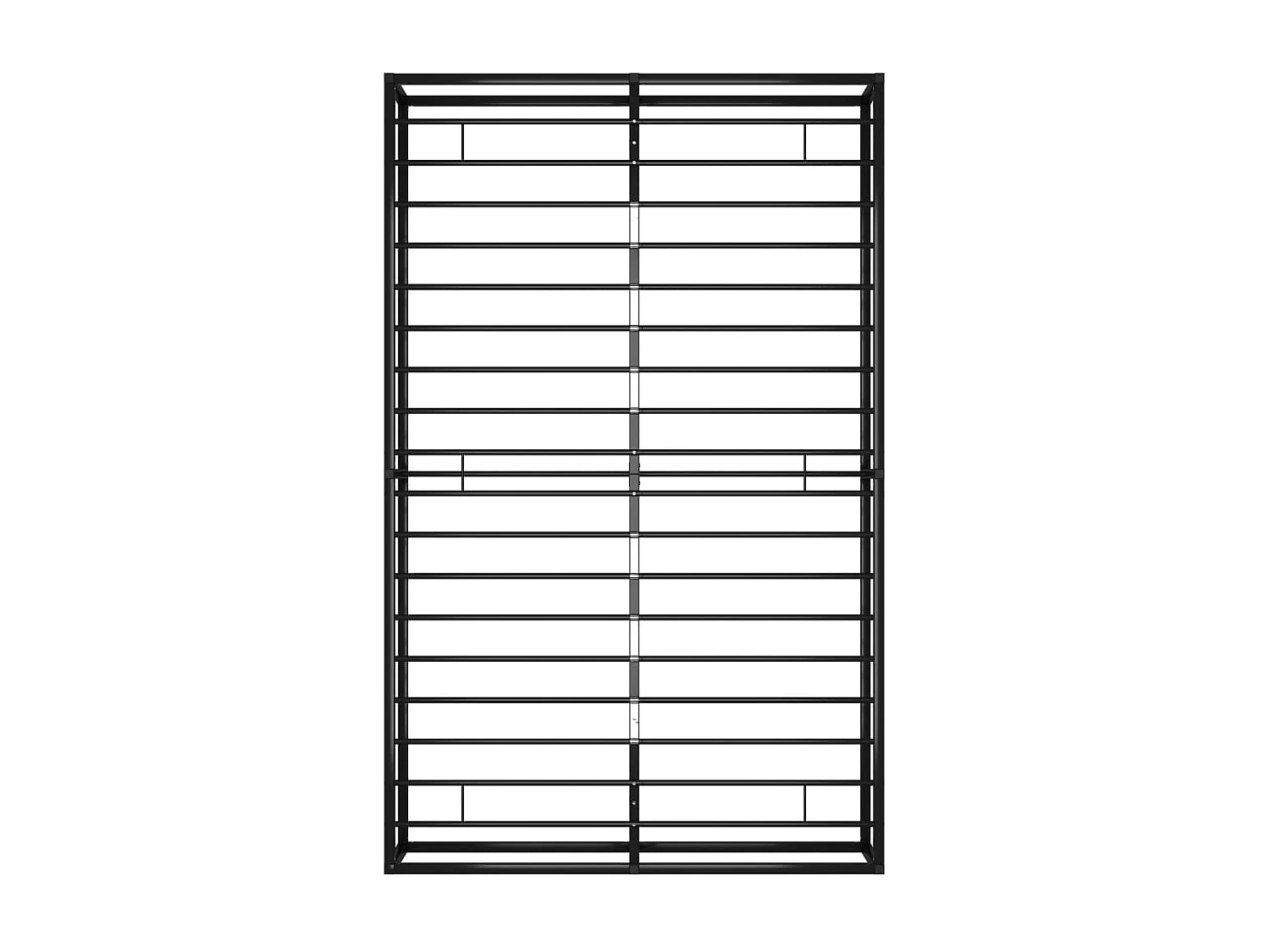 Lit Noir Métal 120x200 11