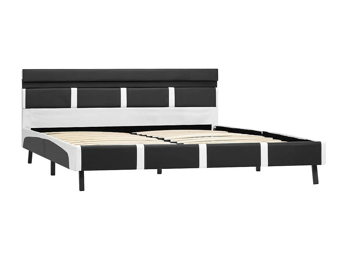 Lit avec LED Gris Similicuir 120x200 2