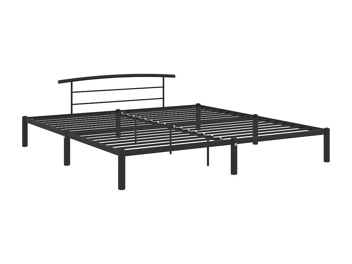 Lit Noir Métal 180x200 8