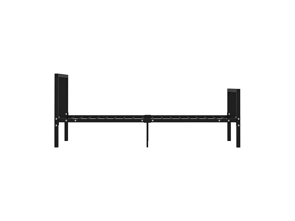 Estructura de cama de metal negro 100x200 cm