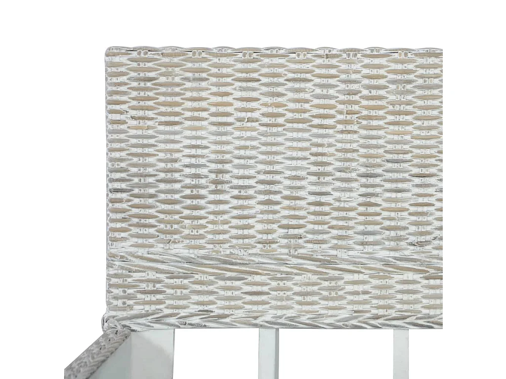 Lit Gris Rotin naturel 140x200