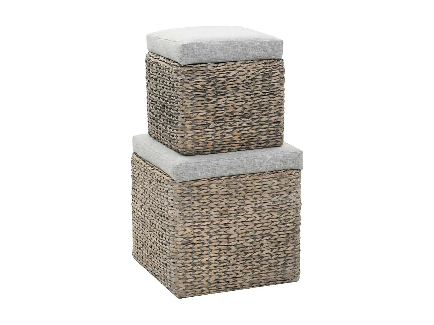 Repose-pied 2 pcs Jacinthe d'eau Gris