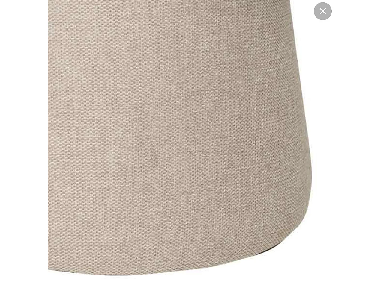 Pouf forme champignon en tissu Bilo-Couleur Beige clair