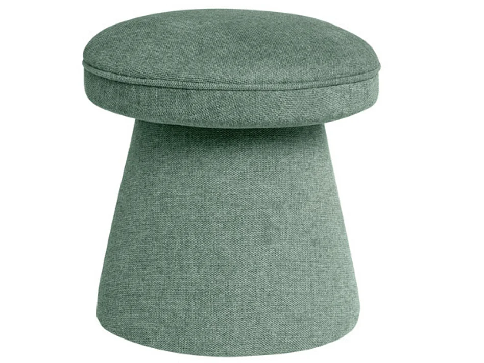 Pouf forme champignon en tissu Bilo-Couleur Beige clair