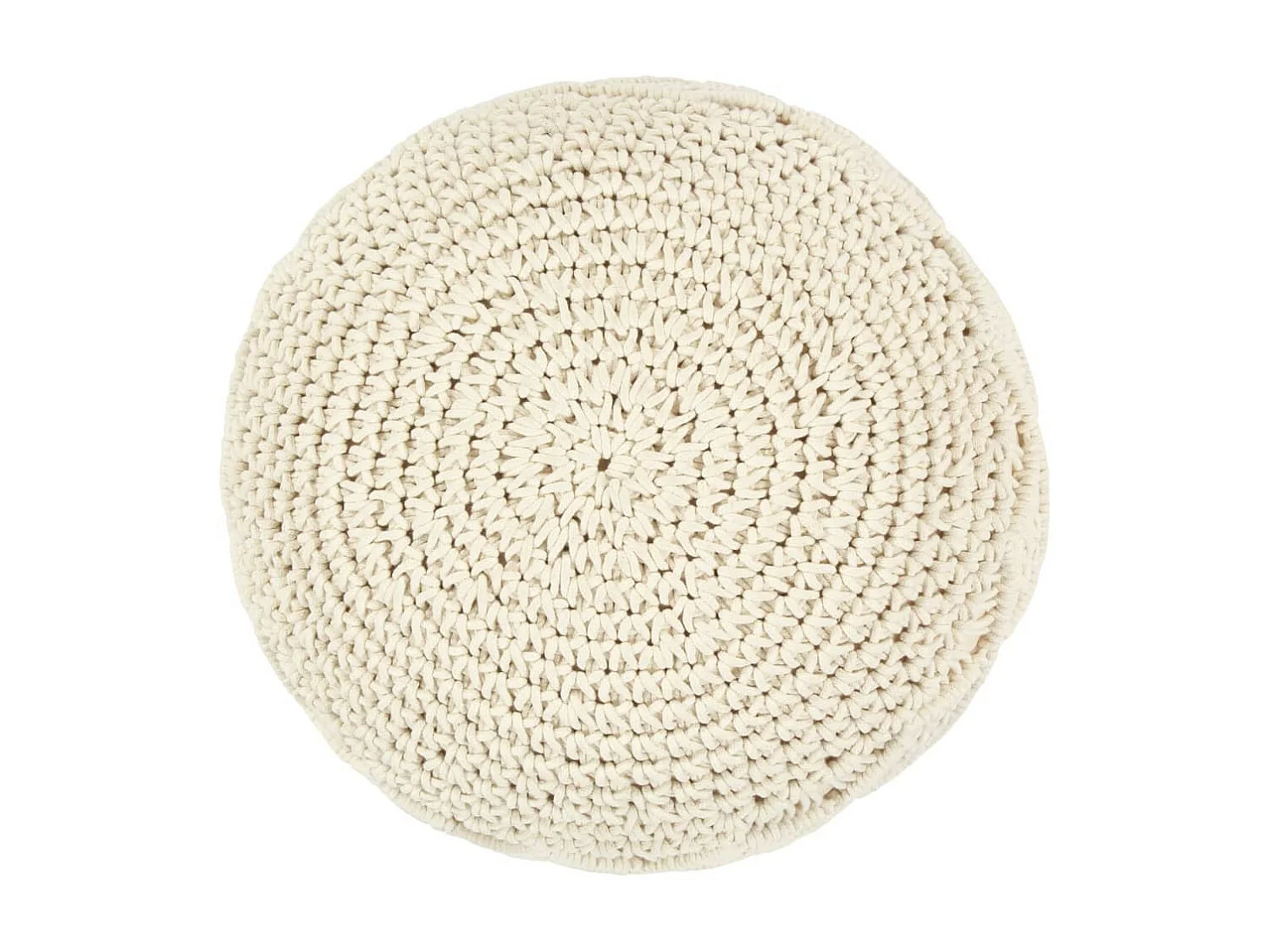 Pouf fait à la main en macramé 45x30 Coton 2