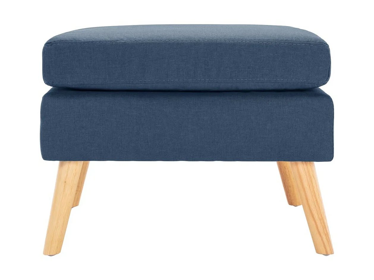 Repose-pied Bleu Tissu Louva