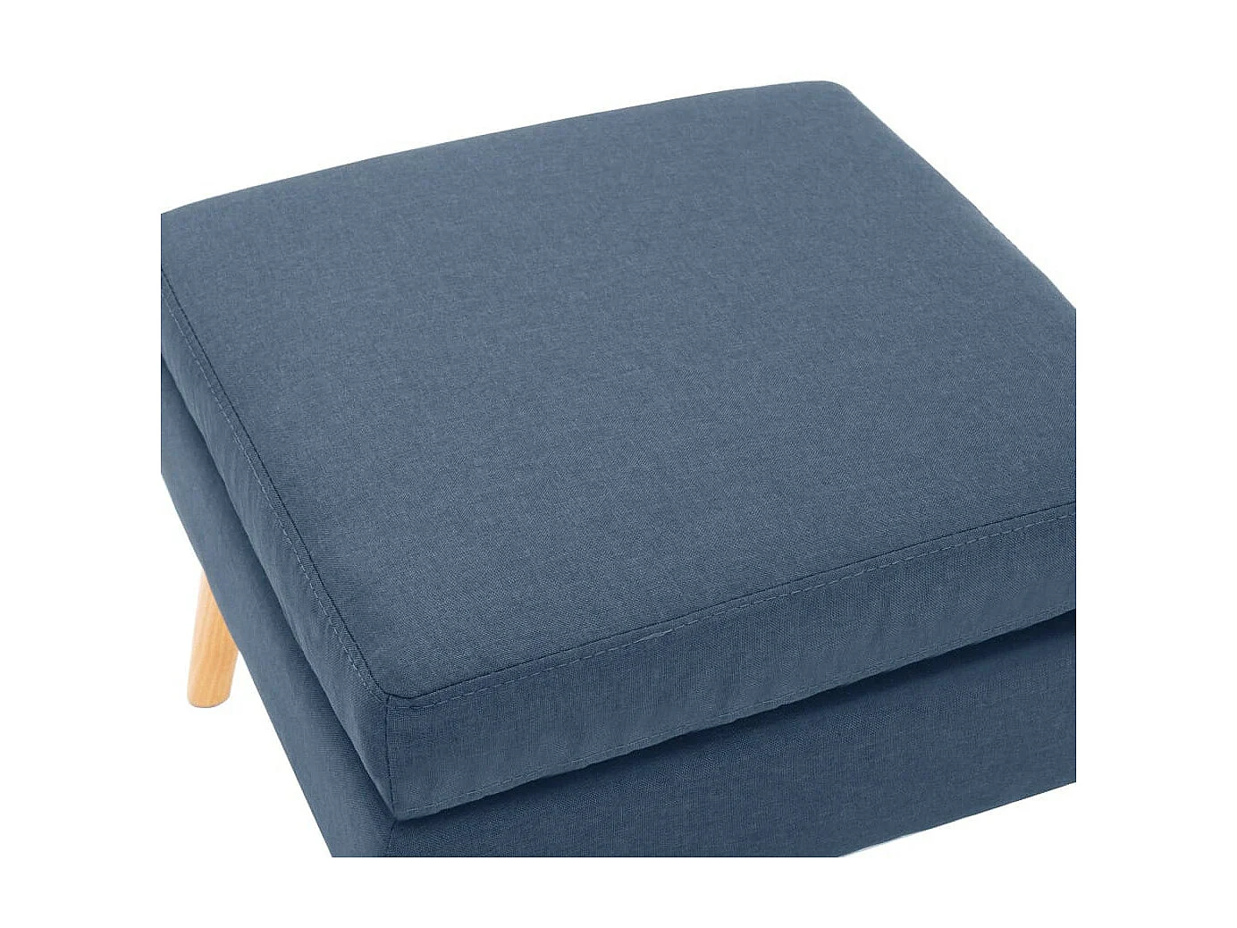 Repose-pied Bleu Tissu Louva