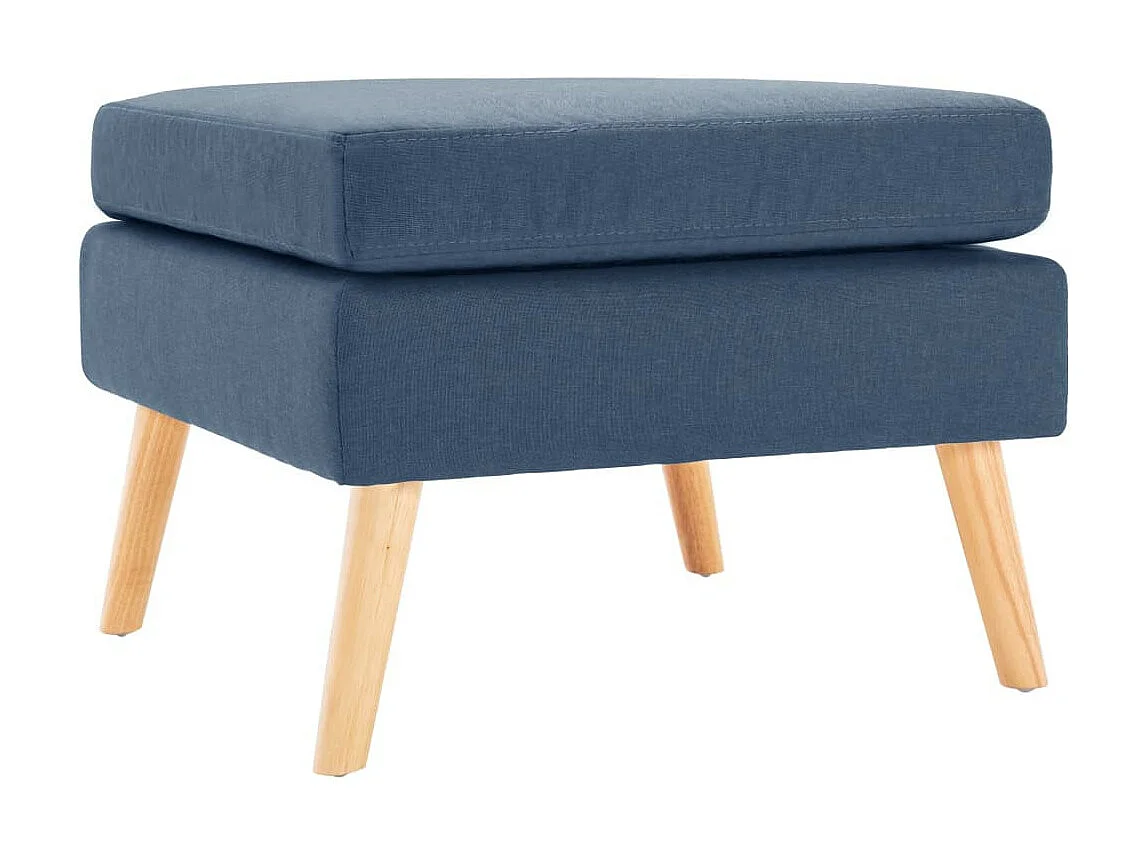 Repose-pied Bleu Tissu Louva