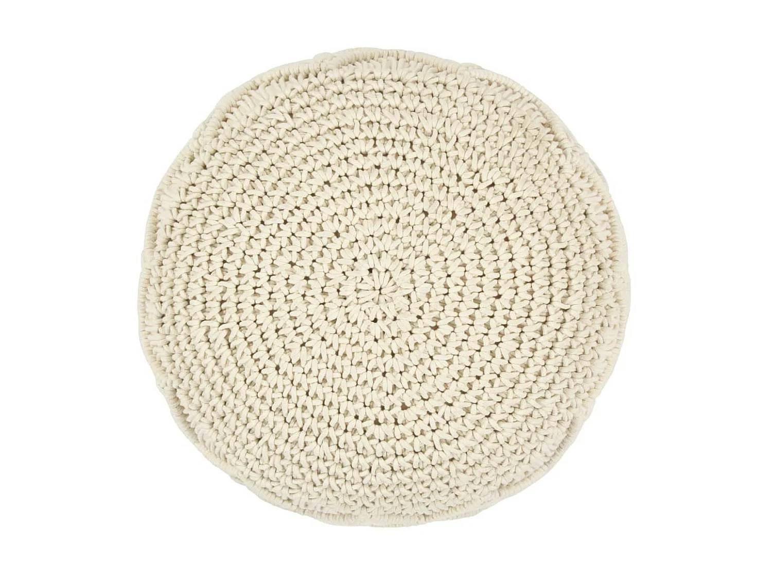 Pouf fait à la main en macramé 45x30 Coton