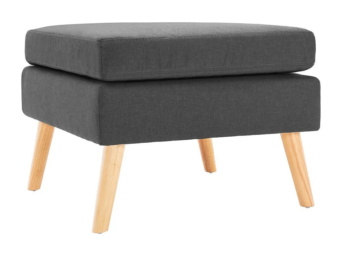 Repose-pied Gris foncé Tissu Louva