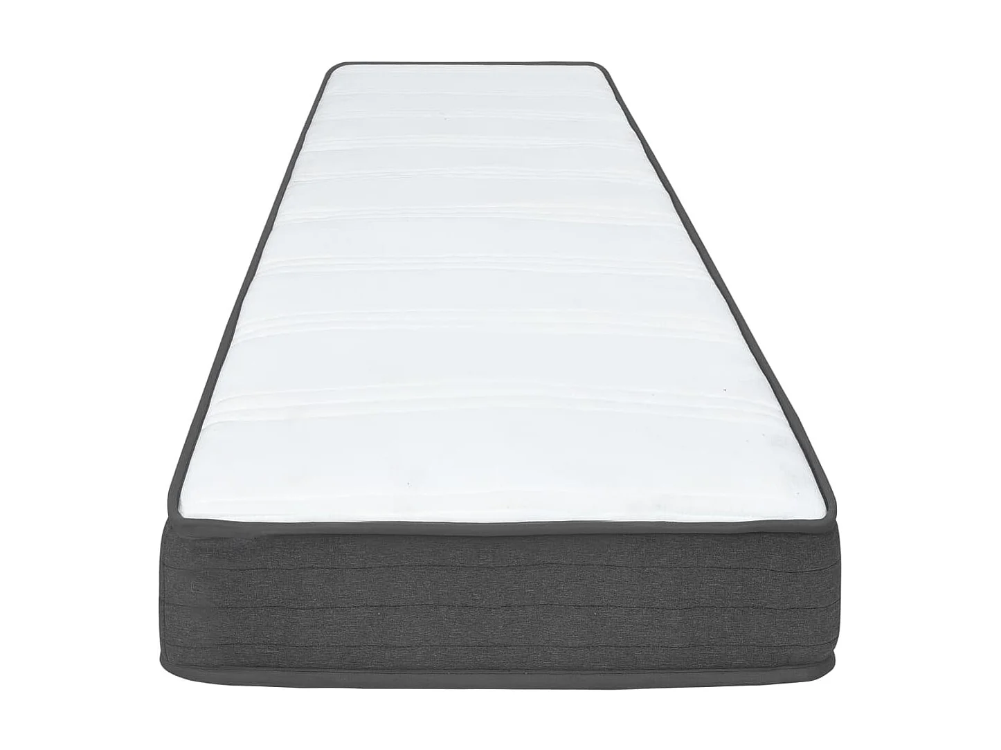 Ensemble matelas et sommier tapissier Gris foncé Tissu 80x200 2