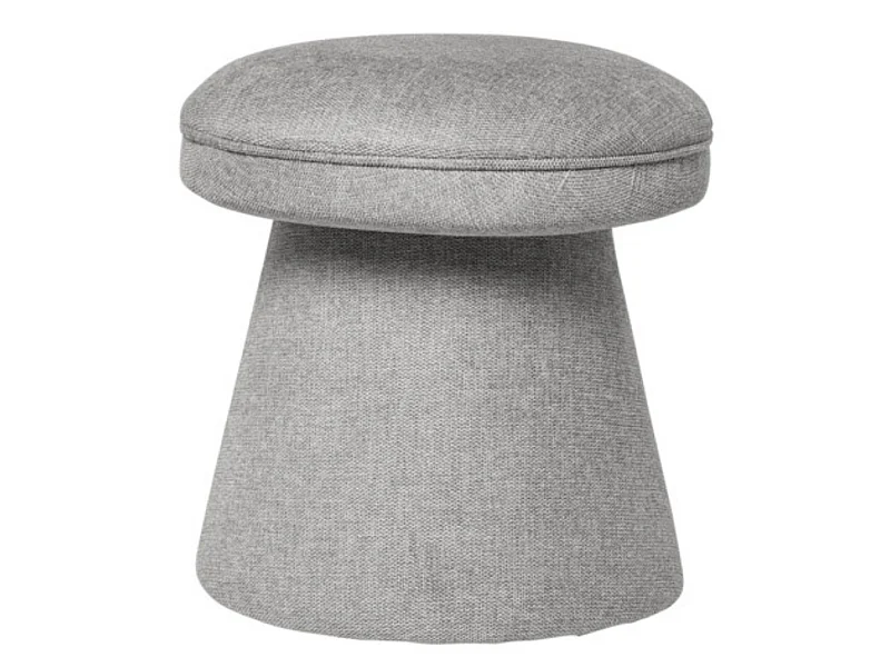 Pouf forme champignon en tissu Bilo-Couleur Gris clair