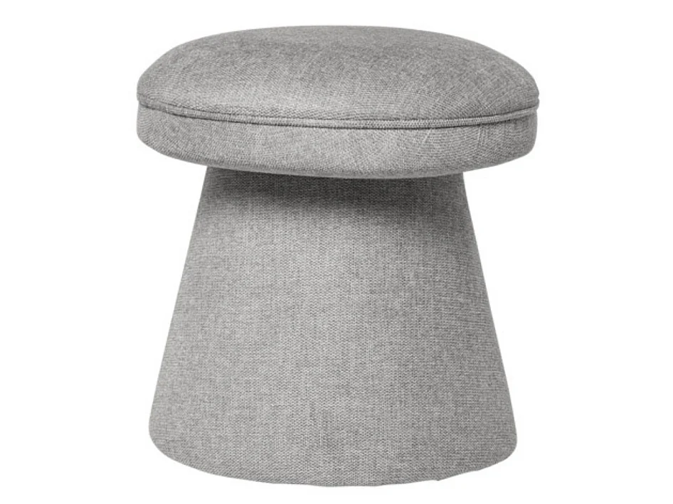 Pouf forme champignon en tissu Bilo-Couleur Gris clair
