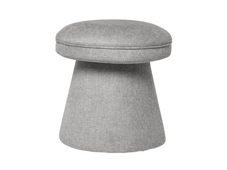 Pouf forme champignon en tissu Bilo-Couleur Gris clair